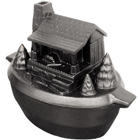 Porcelain-Coated Cast Iron Log Cabin Steamer