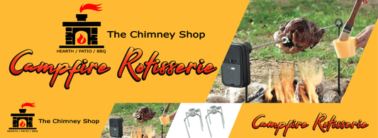 Campfire Rotisserie for Outdoor Grilling & Fire Pits